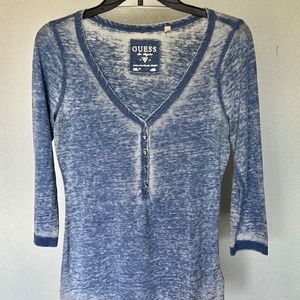 Guess blue  size medium top